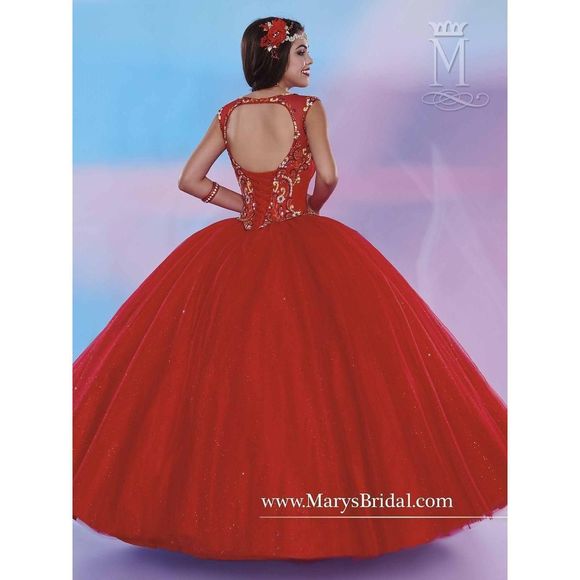 Red Mary's Size 2 Ball gown dress - Picture 2 of 2